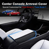 Armrest Cover for Tesla Model Y 2020-2022/Tesla Model 3 2017-2022 Center Console Pad Waterproof Anti-Scratch Leather Protector Covers