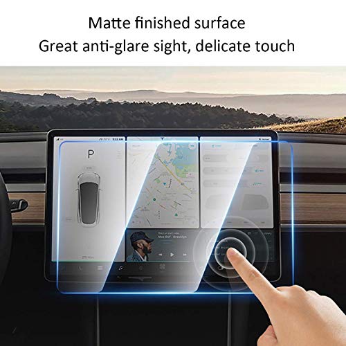 Tesla Model 3 & Y Matte 9H Tempered Glass Screen Protector