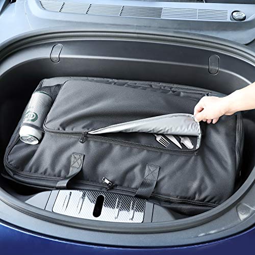 Tesla Model 3, Y & X Frunk Insulated Cooler Bag with Mesh Pockets