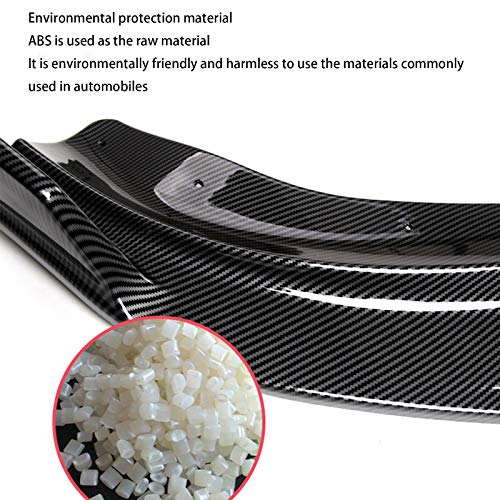 Front Bumper Lip for Tesla Model Y Accessories Carbon Fiber Style Spoiler Splitter Side Body Kit Trim Protection Car Exterior Accessory (Matte carbon fiber)