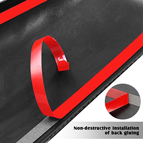 Tesla Model 3 Center Console Wrap Kit, ABS Plastic Panel Console Protector Cover Accessories (Red)