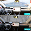 2018 2019 Tesla Model 3 2020 Tesla Model Y Windshield Sunshade, Car Custom Fit Sun Shade Auto Front Reflective Folding Sun Shade for Tesla Accessories, UV and Sun Protection