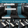Front & Rear Seat Covers for Chevy Chevrolet Bolt EV EUV Car Seat Cover Luxury PU Leather Comfortable Stylish Black×Blue