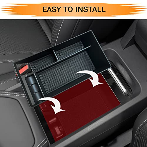 Mustang Mach-E Armrest Storage Box Organizer 2021-2022 Center Console Tray Accessories 2021