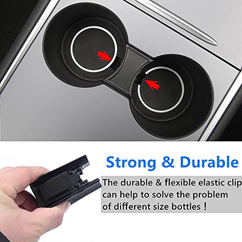 2021-2022+ Tesla Model 3 & Model Y Cupholder Divider (Matte Black)