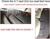 Tesla Model X 7 Seater Floor Mats All-Weather Cargo Liners PU Leather Mats Include Front and Rear Trunk Mat