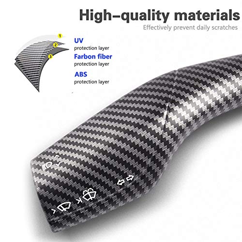 White Carbon Fiber Gear Shift Selector Cover for Tesla Model 3 & Model Y