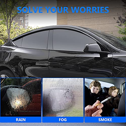 Tesla Model Y Rain/Wind Deflector Vent/Window Visors Glossy Black)