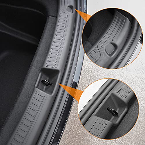 Model Y Rear Bumper Guard TPE Trunk Bumper Protector Guard for Tesla Model Y Accessories 2020 2021(Rear Bumper Guard)