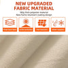 Beige 3 Layer UV Protected All-Weather Full Vehicle Cover for Tesla Model Y with Non-Woven Reflective Strips & Zipper for Charging Port Access