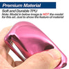 Fit for 2021 2020 2019 Chevrolet Chevy Camaro Malibu Spark Blazer Bolt EV Equinox Trax TPU Key Fob Remote Cover Case Shell Glove Pouch Holder Protector Keyless Entry Sleeve Accessory, Pink