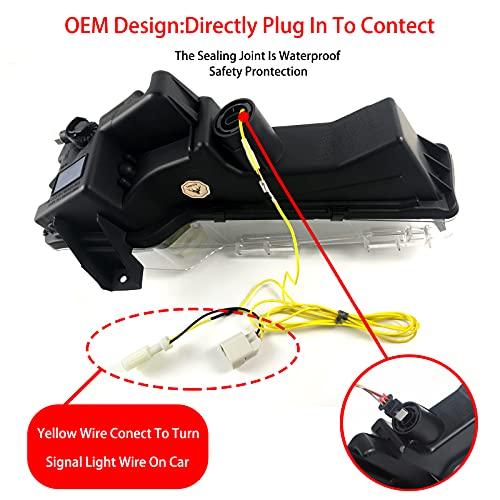 2 Color White & Amber LED Fog Light Lamps for Tesla Model 3 & Y (2 Pieces)
