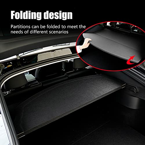 Trunk Divider for Tesla Model Y Trunk Divider Low Frequency Resonance Noise Reduction Layered Storage