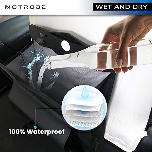 Car Trash Can Trash Bag Hanging Magnetic Buckle Waterproof with Tissue Boxes