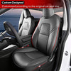 Tesla Model Y Seat Cover Black Leather Car Seat Cushion Protector Custom Fit for Tesla Model Y 2020 2021