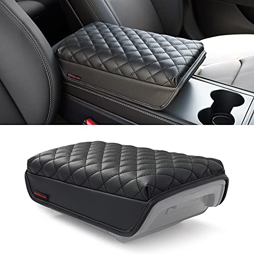 Padded and Quilted Armrest Cushion Cover for Tesla Model 3 & Y