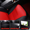 Tesla Model 3 & Y Black/Red Front Two Synthetic Leather Seat Covers