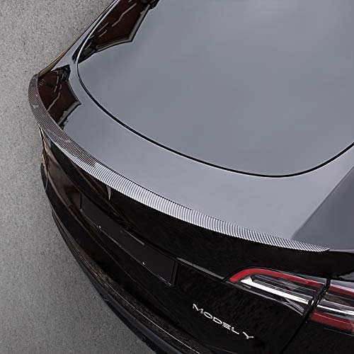 Rear Trunk Wing Performance Spoiler for Tesla Model Y (Gloss Carbon Fiber Pattern)
