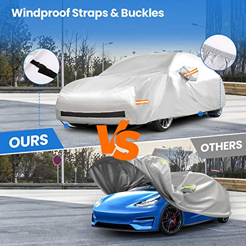 All-Weather Outdoor Waterproof Cover with Ventilated Mesh for Tesla Model Y
