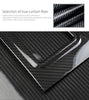 100% Real Matte Carbon Fiber Center Console Overlays for 2021-2023 Tesla Model 3 & Model Y