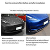Front Bumper Lip for Tesla Model Y Accessories Carbon Fiber Style Spoiler Splitter Side Body Kit Trim Protection Car Exterior Accessory (Matte carbon fiber)