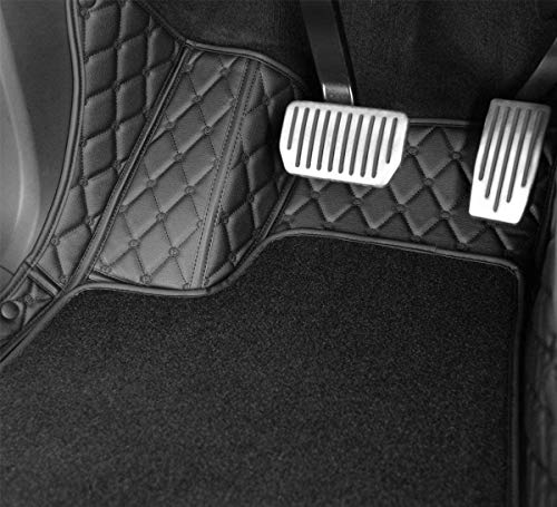 Tesla Model X 7 Seater Floor Mats All-Weather Cargo Liners PU Leather Mats Include Front and Rear Trunk Mat