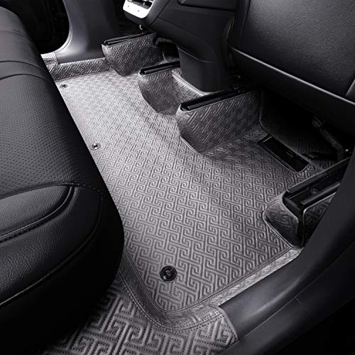 Floor Liner Fit for Tesla Model Y 2020 2021 Fully Embedded No Edge Customized Floor Mat Frunk Trunk Blanket-Non-Slip Waterproof Car Carpet Protect All Weather (Grey)