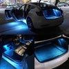 Car Interior LED Car Door Light Upgrade Lighting Replacement Ultra-bright Easy-Plug with Prying Tool Compatible Kit Glitter Lamp for Tesla Model 3 Model S Model X Model Y (ICE BLUE 4PCS)