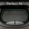 Tesla Model Y Storage Mat and Cargo Liners, Tesla Model Y Accessories, All Weather Trunk Mat, Waterproof Rear Cargo Mat Custom Fit for Tesla, Heavy Duty Floor Mats (Storage+Cargo mat)