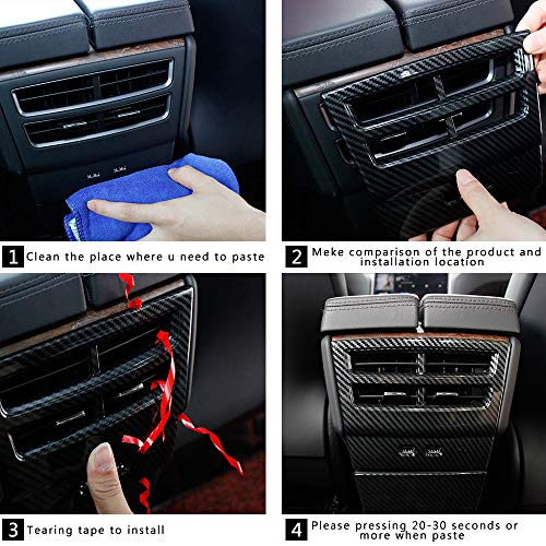 Tesla Model S & X Carbon Fiber Rear Air Vent Cover