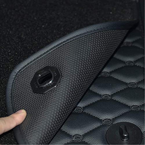 Tesla Model X 7 Seater Floor Mats All-Weather Cargo Liners PU Leather Mats Include Front and Rear Trunk Mat