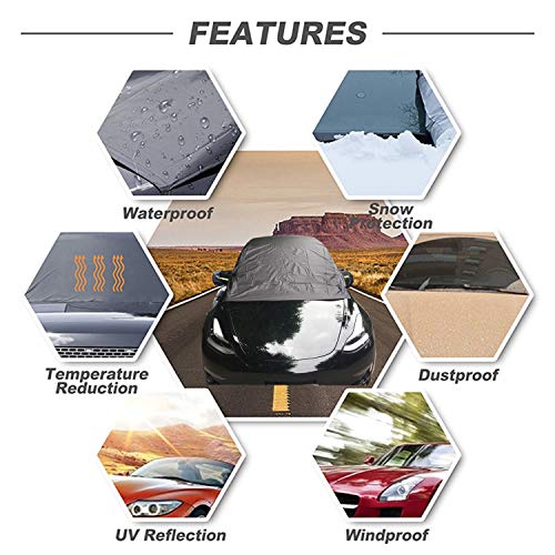 Herval for Tesla Model 3 Y Car Cover Car Snow Prevention Frost Prevention  Front Windshield Sunshade Thickened Snow Shield - AliExpress