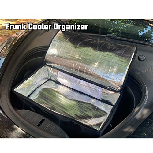 Tesla Model 3 & Model X Insulated Frunk Cooler Bag with Zipper Mesh Pockets