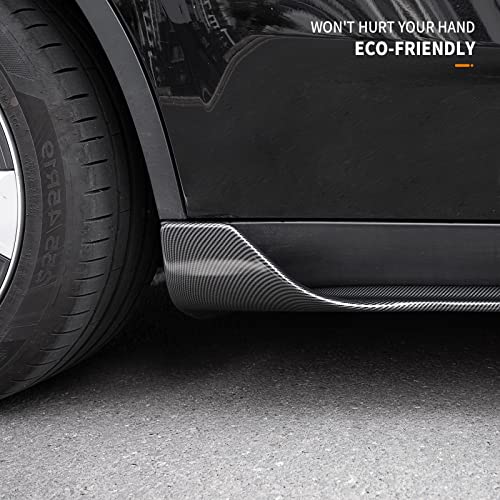Side Skirts for Tesla Model Y (Glossy Carbon Fiber Pattern)