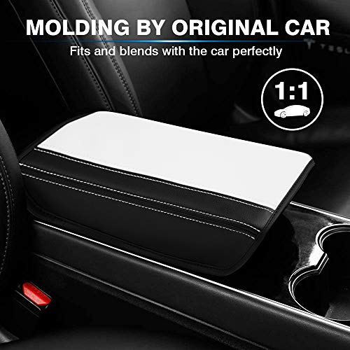 Armrest Cover for Tesla Model Y 2020-2022/Tesla Model 3 2017-2022 Center Console Pad Waterproof Anti-Scratch Leather Protector Covers