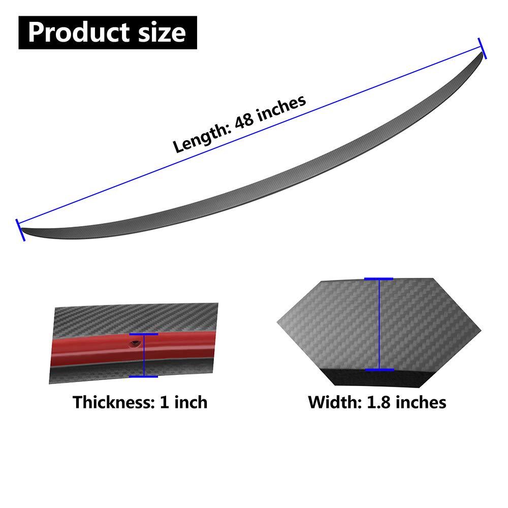 Tesla Model 3 Performance Tail Wing Rear Trunk Lid Carbon Fiber Spoiler
