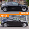Side Skirts for Tesla Model Y (Glossy Carbon Fiber Pattern)