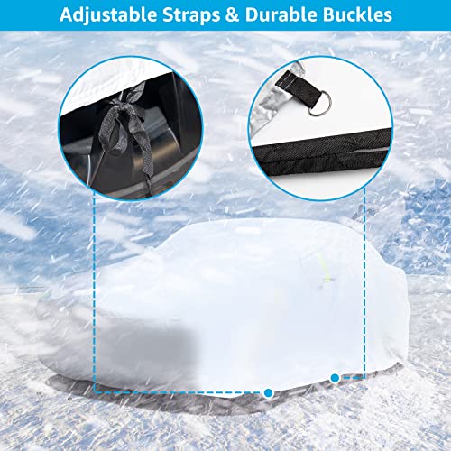 Tesla Model Y Car Cover Snowproof Waterproof All-Weather UV Protection Outdoor Full Exterior Car Cover for Model Y 2020 2021 2022 with Storage Bag