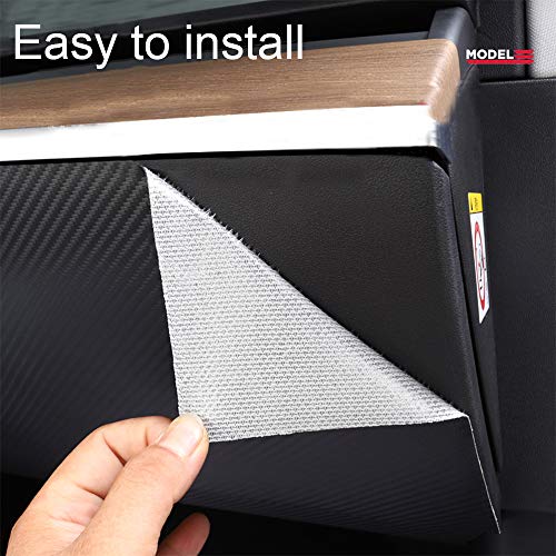 Tesla Model 3 Glove Box Carbon Fiber Texture Wrap