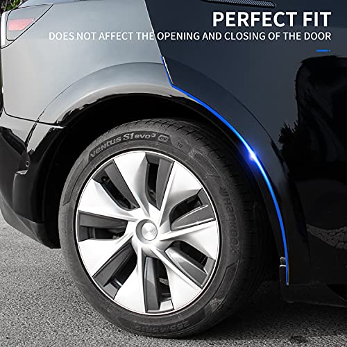 Fender Flares/Wheel Arches for 2020-2022 Tesla Model Y (4 Sides-Glossy Black)