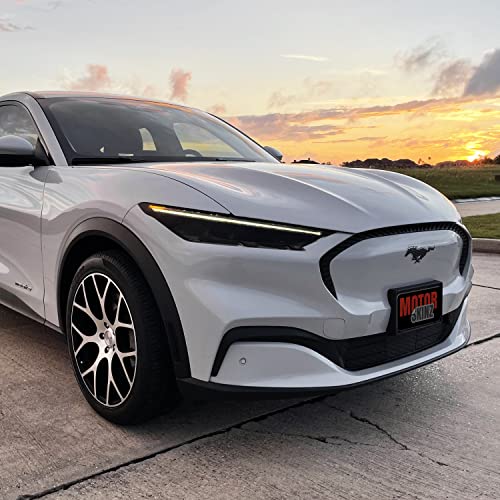 PreCut Vinyl Smoke Tint for 2021-2022 Ford Mustang Mach-E Headlight (1. Headlight, 20% Dark Smoke)