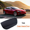 Washable & Reusable Black Artificial Leather Center Console Armrest Cover for Tesla Model 3 & Y