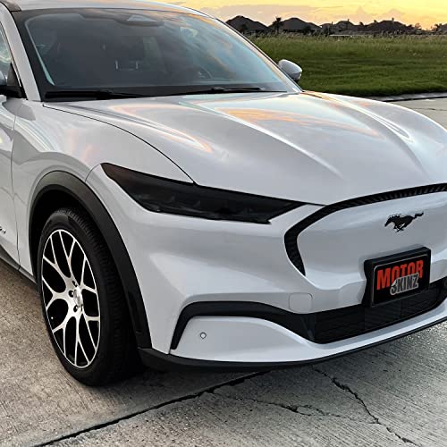PreCut Vinyl Smoke Tint for 2021-2022 Ford Mustang Mach-E Headlight (1. Headlight, 20% Dark Smoke)