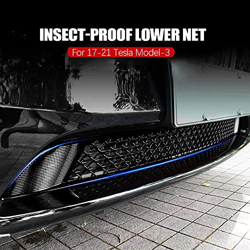 Front Bumper Grille Mesh Grid Insert for Tesla Model 3
