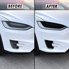 PreCut Vinyl Smoke Tint for 2016-2022 Tesla Model X Headlight & Foglight (2. Headlight Cutout, 20% Dark Smoke)