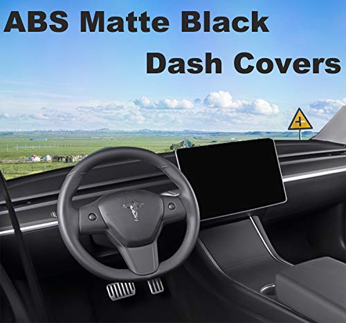 Tesla Model 3 & Y Piano Black Dashboard Cap