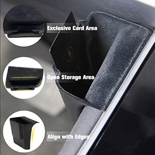 Tesla Center Console Organizer for Tesla Model 3 Model Y Driver Seat Side Gap Organizer Pocket Tray Storage Box Tesla Model 3 Model Y Accessories (Flocked)