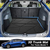 Cargo Mat for 2021 Tesla Model Y 2020 2022 Accessories (NOT for Model Y 7 Seaters) Trunk Mat Rear Cargo Liner TPO All Weather Trunk Floor Mat Black