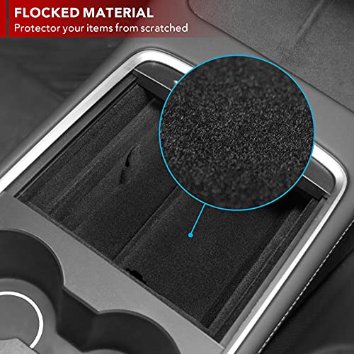 2021-2022+ Tesla Model Y & Model 3 Center Console Organizer Tray with Sunglass Holder for Refreshed Console