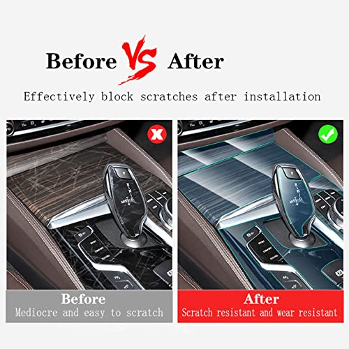 Car Interior Center Console Transparent TPU Protective Film Anti-Scratch Repair Film Accessories, for Volkswagen ID.4 2021-2022